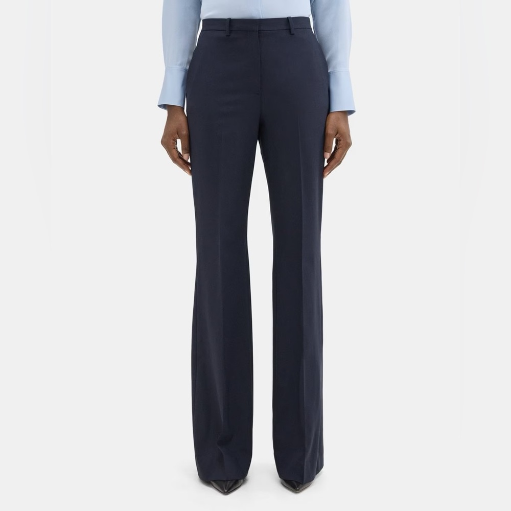 THEORY High-Waist Flare Pant in Sevona Stretch Wool